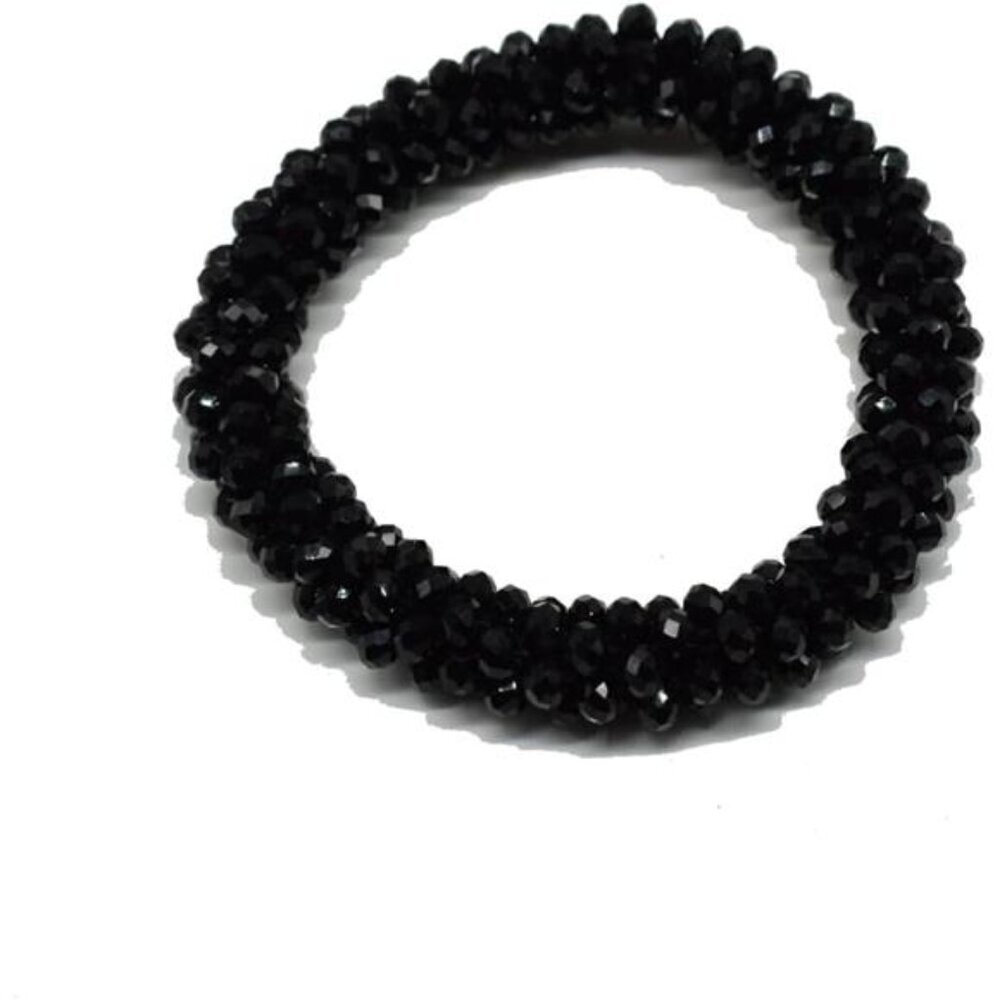 Handmade Bead Bracelet Artificial Crystal Artisinal Chunky Statement Jewelry